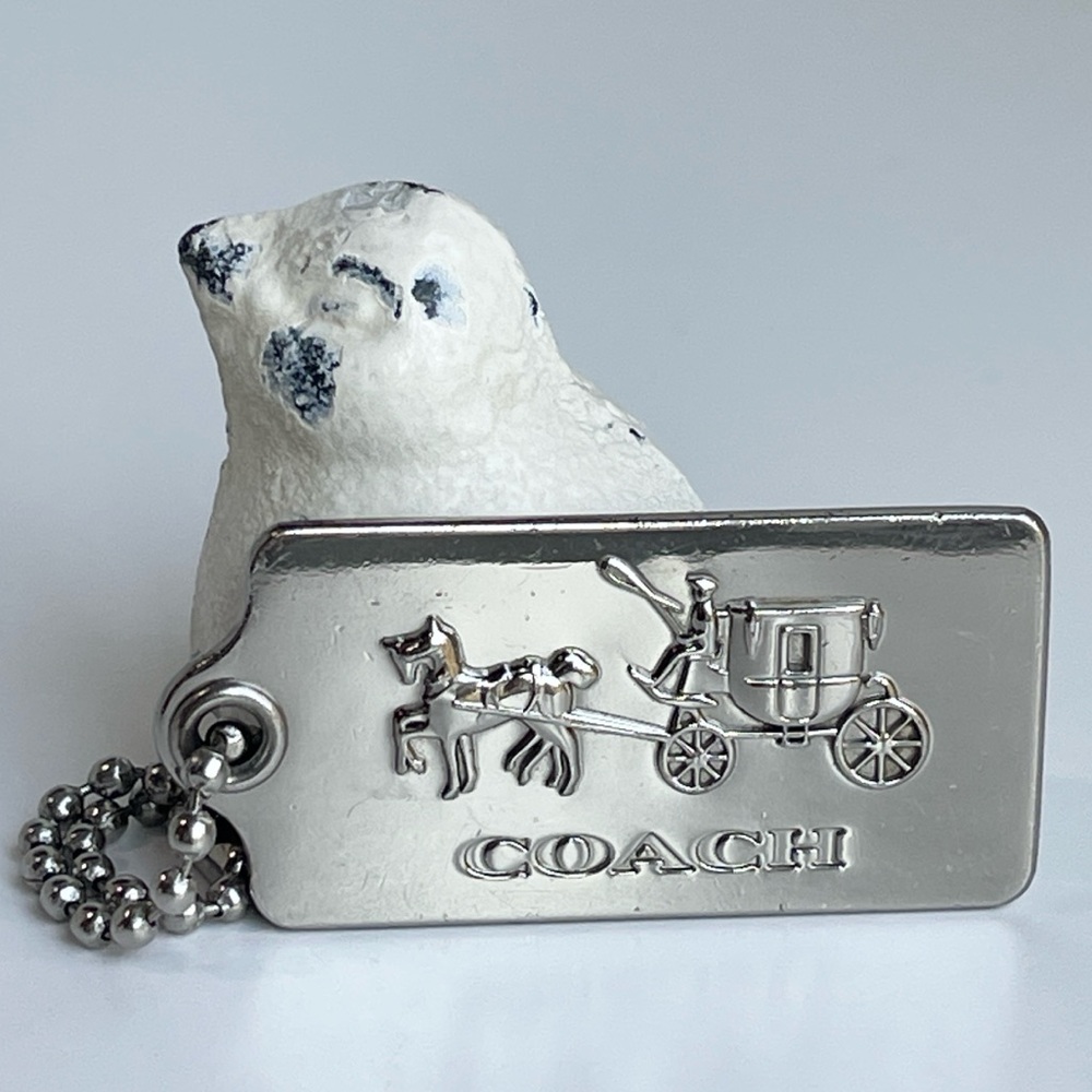 COACH 1941 Metal Fob Bag Charm Keychain Hang Tag